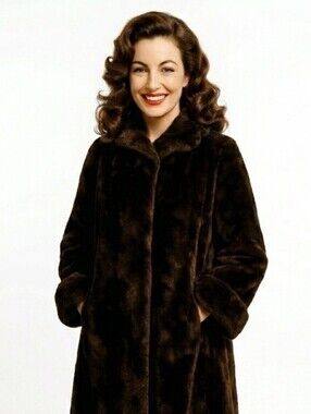 Jerome Wolk Jr. Furs Vintage Faux Fur Brown Heavy Coat